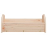 vidaXL Hrănitor pentru fân de iepuri, 28x10x10 cm, lemn masiv brad