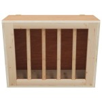 vidaXL Hrănitor pentru fân de iepuri, 25x18,5x20,5 cm, lemn masiv brad