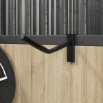 vidaXL Suport șa cu cârlig de căpăstru, negru, fier, portabil, un braț vidaXL Suport șa cu cârlig de căpăstru, negru, fier, portabil, un braț