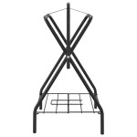 vidaXL Suport pentru șa, pliabil, de sine stătător, negru, fier vidaXL Suport pentru șa, pliabil, de sine stătător, negru, fier