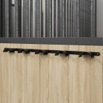 vidaXL Cuier de căpăstru pentru 5 căpestre, negru, fier vidaXL Cuier de căpăstru pentru 5 căpestre, negru, fier