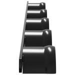 vidaXL Cuier de căpăstru pentru 5 căpestre, negru, fier vidaXL Cuier de căpăstru pentru 5 căpestre, negru, fier
