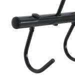 vidaXL Cuier pentru căpăstru cu 5 cârlige pivotante, negru, oțel vidaXL Cuier pentru căpăstru cu 5 cârlige pivotante, negru, oțel
