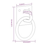 vidaXL Inele de prindere cu plăci, 3 buc., argintiu, oțel vidaXL Inele de prindere cu plăci, 3 buc., argintiu, oțel