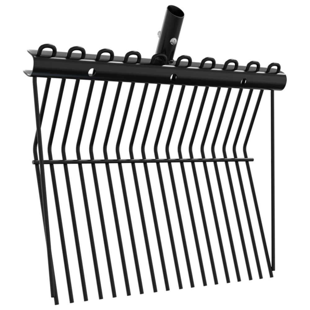 vidaXL Cap de furcă cu 18 cuțite, negru, oțel