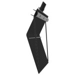 vidaXL Cap de furcă cu 18 cuțite, negru, oțel vidaXL Cap de furcă cu 18 cuțite, negru, oțel