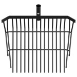 vidaXL Cap de furcă cu 14 cuțite, negru, oțel vidaXL Cap de furcă cu 14 cuțite, negru, oțel