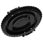 vidaXL Piepteni de îngrijire curry, 3 buc., negru, oțel vidaXL Piepteni de îngrijire curry, 3 buc., negru, oțel