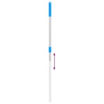 vidaXL Mâner de furcă telescopic, argintiu, oțel vidaXL Mâner de furcă telescopic, argintiu, oțel