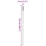 vidaXL Mâner de furcă telescopic, argintiu, oțel vidaXL Mâner de furcă telescopic, argintiu, oțel