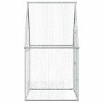 vidaXL Coteț pentru păsări, gri, 100x100x190 cm, oțel galvanizat vidaXL Coteț pentru păsări, gri, 100x100x190 cm, oțel galvanizat