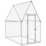 vidaXL Coteț pentru păsări, gri, 200x100x190 cm, oțel galvanizat vidaXL Coteț pentru păsări, gri, 200x100x190 cm, oțel galvanizat