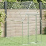 vidaXL Coteț pentru păsări, gri, 200x100x190 cm, oțel galvanizat vidaXL Coteț pentru păsări, gri, 200x100x190 cm, oțel galvanizat