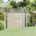 vidaXL Coteț pentru păsări, gri, 200x100x190 cm, oțel galvanizat vidaXL Coteț pentru păsări, gri, 200x100x190 cm, oțel galvanizat