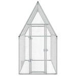vidaXL Coteț pentru păsări, gri, 200x100x190 cm, oțel galvanizat vidaXL Coteț pentru păsări, gri, 200x100x190 cm, oțel galvanizat