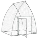 vidaXL Coteț pentru păsări, gri, 100x105x120 cm, oțel galvanizat vidaXL Coteț pentru păsări, gri, 100x105x120 cm, oțel galvanizat