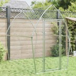 vidaXL Coteț pentru păsări, gri, 200x105x182 cm, oțel galvanizat vidaXL Coteț pentru păsări, gri, 200x105x182 cm, oțel galvanizat
