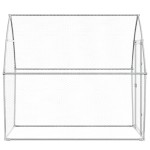 vidaXL Coteț pentru păsări, gri, 200x105x182 cm, oțel galvanizat vidaXL Coteț pentru păsări, gri, 200x105x182 cm, oțel galvanizat