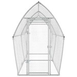 vidaXL Coteț pentru păsări, gri, 400x105x182 cm, oțel galvanizat vidaXL Coteț pentru păsări, gri, 400x105x182 cm, oțel galvanizat