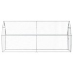 vidaXL Coteț pentru păsări, gri, 400x105x182 cm, oțel galvanizat vidaXL Coteț pentru păsări, gri, 400x105x182 cm, oțel galvanizat