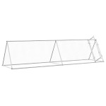 vidaXL Coteț pentru păsări, gri, 400x105x91 cm, oțel galvanizat vidaXL Coteț pentru păsări, gri, 400x105x91 cm, oțel galvanizat