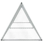 vidaXL Coteț pentru păsări, gri, 400x105x91 cm, oțel galvanizat vidaXL Coteț pentru păsări, gri, 400x105x91 cm, oțel galvanizat