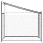 vidaXL Cușcă de câini cu acoperiș și ușă gri, 2x2x2 m, oțel galvanizat vidaXL Cușcă de câini cu acoperiș și ușă gri, 2x2x2 m, oțel galvanizat