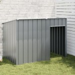 vidaXL Cușcă câine cu acoperiș antracit 153x91x110 cm oțel galvanizat vidaXL Cușcă câine cu acoperiș antracit 153x91x110 cm oțel galvanizat
