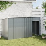 vidaXL Cușcă câine cu acoperiș antracit 196x91x110 cm oțel galvanizat vidaXL Cușcă câine cu acoperiș antracit 196x91x110 cm oțel galvanizat
