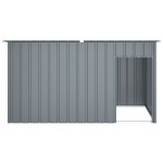 vidaXL Cușcă câine cu acoperiș antracit 196x91x110 cm oțel galvanizat vidaXL Cușcă câine cu acoperiș antracit 196x91x110 cm oțel galvanizat