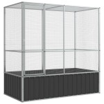 vidaXL Volieră de păsări, 210,5x107x212 cm, oțel vidaXL Volieră de păsări, 210,5x107x212 cm, oțel