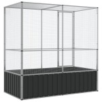 vidaXL Volieră de păsări, 210,5x107x212 cm, oțel vidaXL Volieră de păsări, 210,5x107x212 cm, oțel