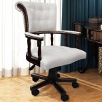 vidaXL Scaun de birou pivotant, alb vidaXL Scaun de birou pivotant, alb