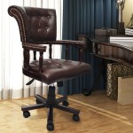 vidaXL Scaun de birou pivotant, maro vidaXL Scaun de birou pivotant, maro