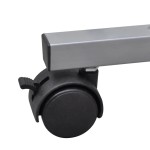 vidaXL Birou pentru studenți cu poliță glisantă, Negru