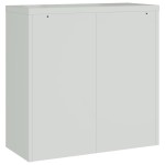 vidaXL Dulap de birou cu 2 uși, gri, 90 cm, oțel vidaXL Dulap de birou cu 2 uși, gri, 90 cm, oțel