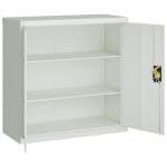vidaXL Dulap de birou cu 2 uși, gri, 90 cm, oțel vidaXL Dulap de birou cu 2 uși, gri, 90 cm, oțel