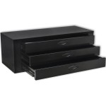 vidaXL Scrin metalic cu 3 sertare pentru unelte, negru vidaXL Scrin metalic cu 3 sertare pentru unelte, negru