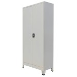 vidaXL Dulap de birou cu 2 uși din oțel 90x40x180 cm, gri vidaXL Dulap de birou cu 2 uși din oțel 90x40x180 cm, gri