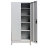vidaXL Dulap de birou cu 2 uși din oțel 90x40x180 cm, gri vidaXL Dulap de birou cu 2 uși din oțel 90x40x180 cm, gri