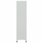 vidaXL Dulap vestiar cu 6 compartimente, oțel, 90 x 45 x 180 cm, gri