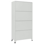 vidaXL Dulap vestiar cu 6 compartimente, oțel, 90 x 45 x 180 cm, gri