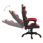 vidaXL Scaun pentru jocuri, roșu, piele ecologică vidaXL Scaun pentru jocuri, roșu, piele ecologică