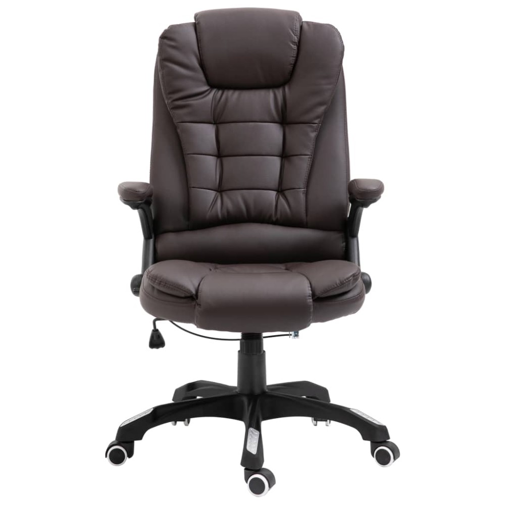 vidaXL Scaun de birou, maro, piele ecologică