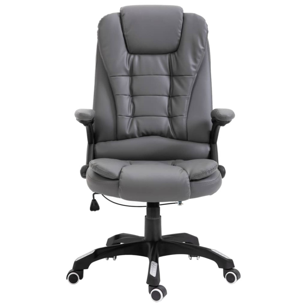 vidaXL Scaun de birou, antracit, piele ecologică