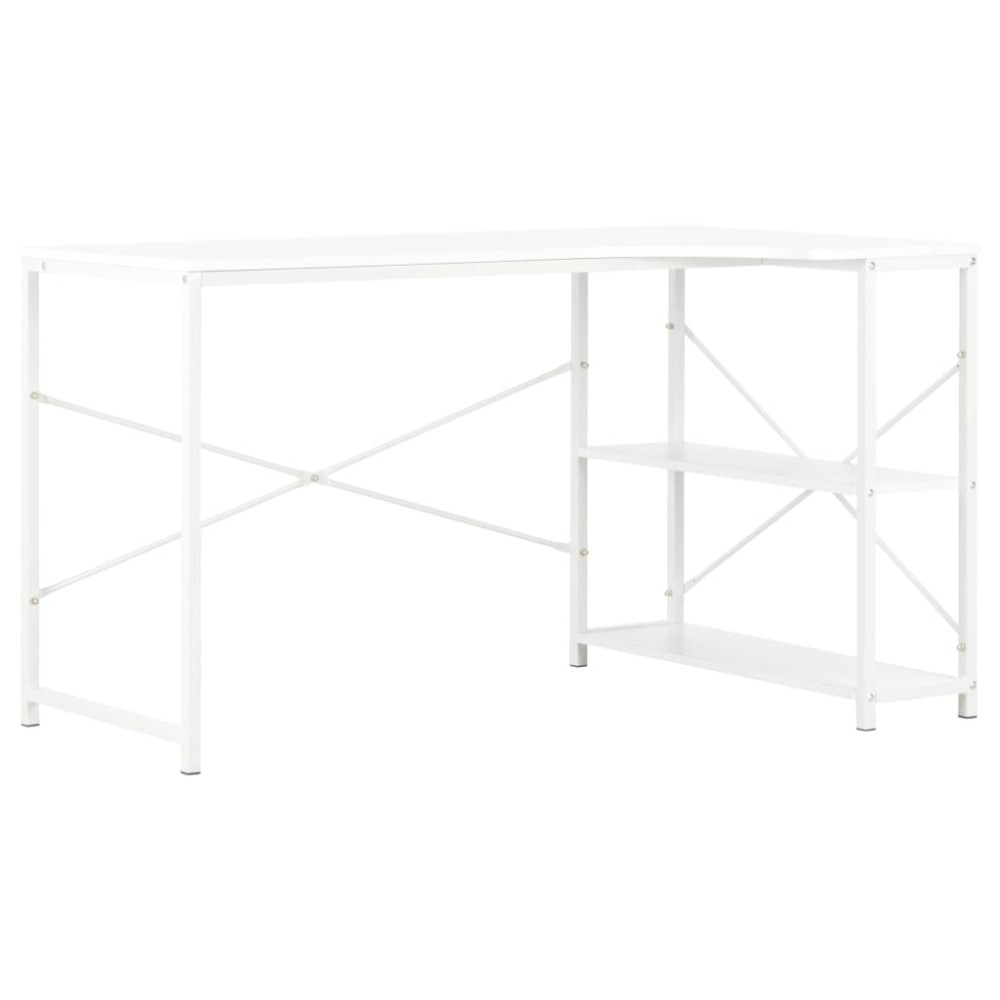 vidaXL Birou de calculator, alb, 120 x 72 x 70 cm