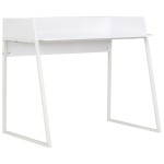 vidaXL Birou, alb, 90 x 60 x 88 cm