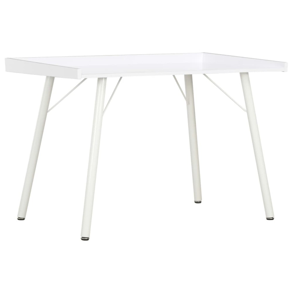 vidaXL Birou, alb, 90 x 50 x 79 cm
