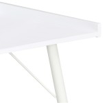 vidaXL Birou, alb, 90 x 50 x 79 cm