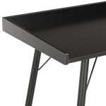 vidaXL Birou, negru, 90 x 50 x 79 cm
